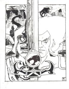 thundercats ink drawing