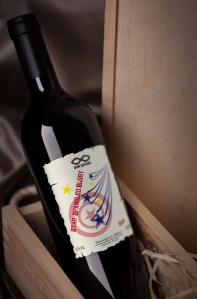 star mockup wine label